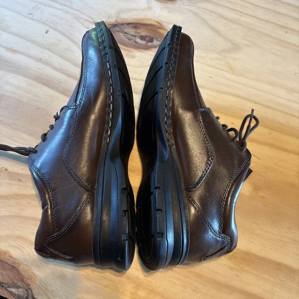 New Dockers Lace Up Oxford Mens Trustee 90-29023 Size 9.5M Brown Dress Shoes
